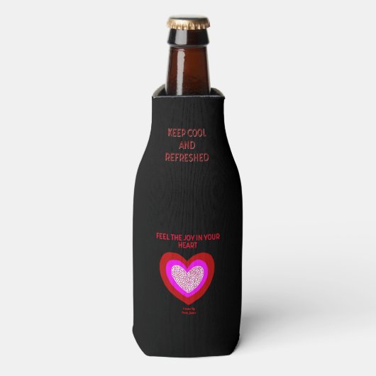 Joyful Heart Bottle Cooler (Fles Voorkant)