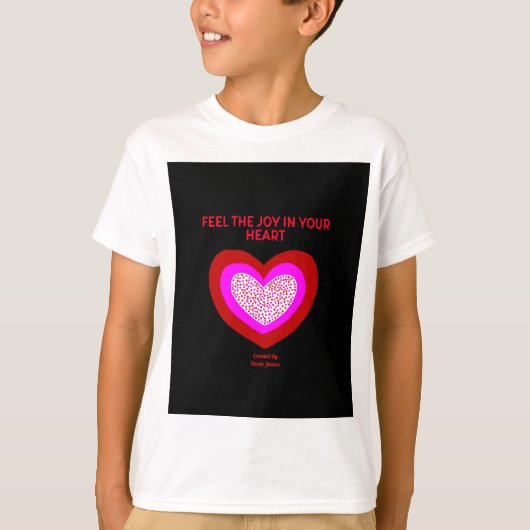 Joyful Heart Boys White Basic T Shirt (Voorkant)