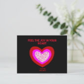 Joyful Heart Briefkaart (Staand voorkant)