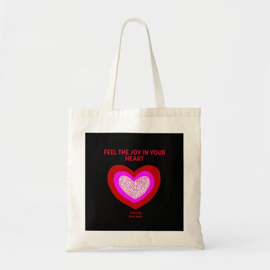 Joyful Heart Budget Canvas tas (Voorkant)