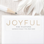 Joyful Heart EDITABLE COLOR Holiday Address Label (Insitu)