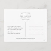 Joyful Heart EDITABLE COLOR Holiday Postcard Feestdagenkaart (Achterkant)