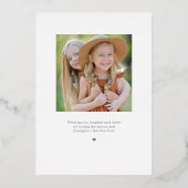 Joyful Heart Folie Holiday Kaart Editable Color (Achterkant)