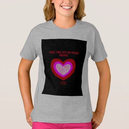 Joyful Heart Girls Light Steel Basic T Shirt (Voorkant)