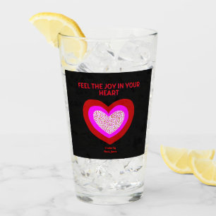 Joyful Heart Glass Tumbler