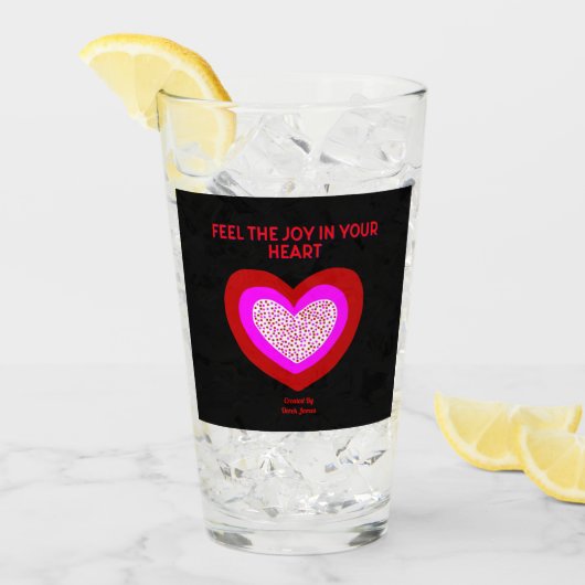 Joyful Heart Glass Tumbler (Voorkant ijs)