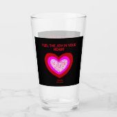 Joyful Heart Glass Tumbler (Voorkant)