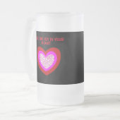 Joyful Heart Grote Frosted Glass Mok (Voorkant links)