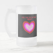 Joyful Heart Grote Frosted Glass Mok (Links)