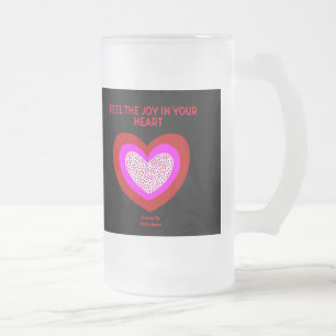 Joyful Heart Grote Frosted Glass Mok