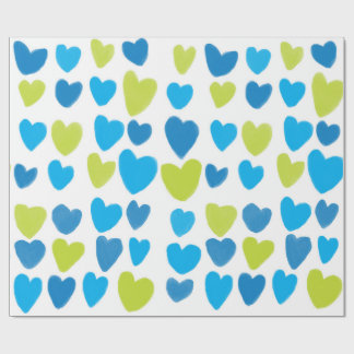 Joyful Heart Holiday Wrapping Paper Cadeaupapier