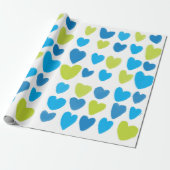 Joyful Heart Holiday Wrapping Paper Cadeaupapier (Uitgerold)
