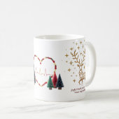 Joyful Heart Merry Mind Christmas Mug | Minimalist Koffiemok (Voorkant rechts)