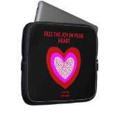 Joyful Heart Neopreen Laptop Sleeve (Voorkant Rechts)