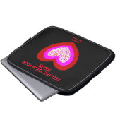 Joyful Heart Neopreen Laptop Sleeve (Voorkant onderkant)
