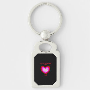 Joyful Heart Rectangle Metal Sleutelhanger