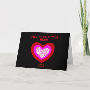 Joyful Heart Standaard Wenskaart Feestdagen Kaart