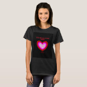 Joyful Heart Women's Black Basic T Shirt (Voorkant volledig)