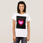 Joyful Heart Women's White Basic T Shirt (Voorkant volledig)