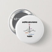 Joyful Heartbeat Inside ECG ECG Electrocardiogram Ronde Button 5,7 Cm (Voorkant /achterkant)