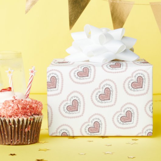 Joyful Hearts Gift Wrap (Luipaard) Cadeaupapier (Verjaardagsfeest)