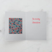 Joyful Hearts Overlapping and Interlocking Kaart (Binnen)