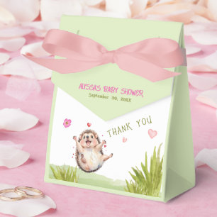 Joyful Hedgehog Garden Party Baby shower Dank u Bedankdoosjes
