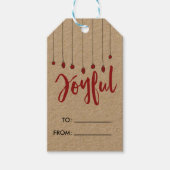 Joyful Holiday cadeau label Cadeaulabel (Voorkant)