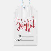 Joyful Holiday cadeau label Cadeaulabel (Voorkant)
