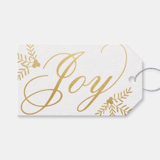 Joyful Holiday Cadeaulabel (Voorkant (Horizontaal))