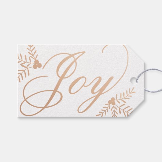 Joyful Holiday Cadeaulabel (Voorkant (Horizontaal))