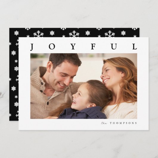 JOYFUL HOLIDAY | Foto toevoegen (Voorkant / Achterkant)