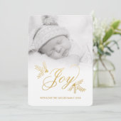 Joyful Holiday-fotokaart Feestdagenkaart (Staand voorkant)