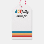 Joyful Holiday Gift Labels Cadeaulabel (Voorkant)