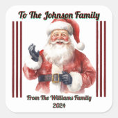 Joyful Holiday Gift Sticker (Voorkant)
