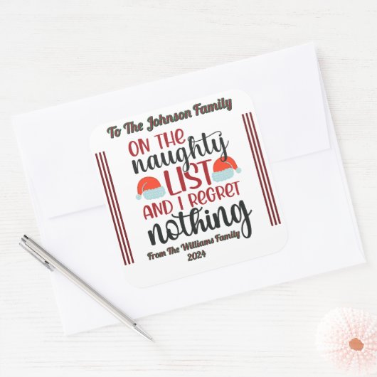 Joyful Holiday Gift Sticker (Envelop)