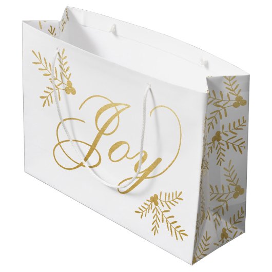 Joyful Holiday Groot Cadeauzakje (Achterkant Gekanteld)