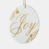 Joyful Holiday Keramisch Ornament (Rechts)