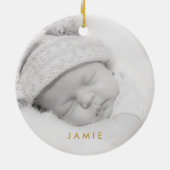 Joyful Holiday Keramisch Ornament (Achterkant)