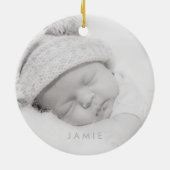 Joyful Holiday Keramisch Ornament (Achterkant)