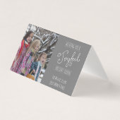 Joyful Holiday Modern Family Foto Folded Kaart (Voorkant)