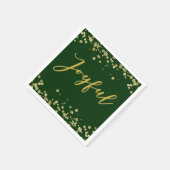 Joyful Holiday Paper Napkin Servet (Hoek)