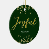Joyful Holiday Photo Ornament (Rechts)