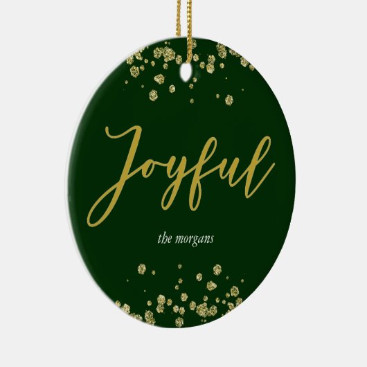 Joyful Holiday Photo Ornament (Rechts)