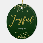 Joyful Holiday Photo Ornament (Links)