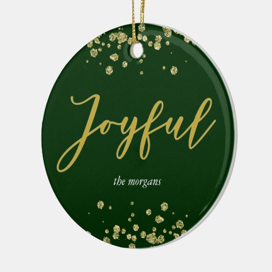 Joyful Holiday Photo Ornament (Links)