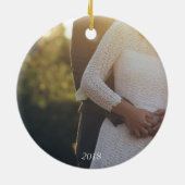 Joyful Holiday Photo Ornament (Achterkant)