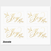 Joyful Holiday Rechthoekige Sticker (Vel)