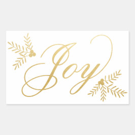 Joyful Holiday Rechthoekige Sticker