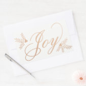 Joyful Holiday Rechthoekige Sticker (Envelop)